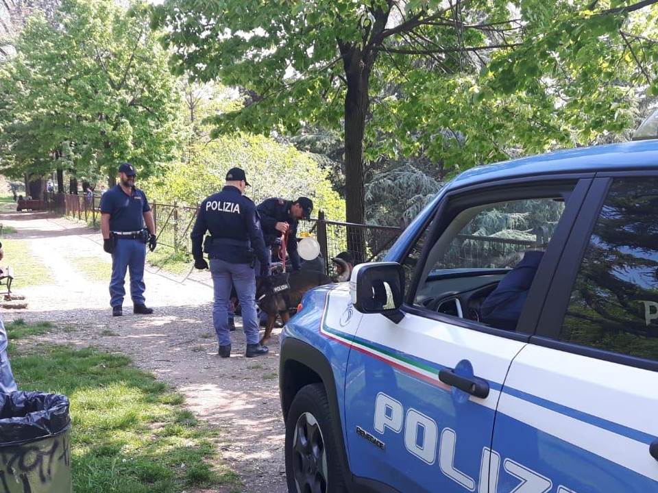 Cani poliziotto in azione, trovati oltre 70 grammi di droga in circonvallazione Oriani