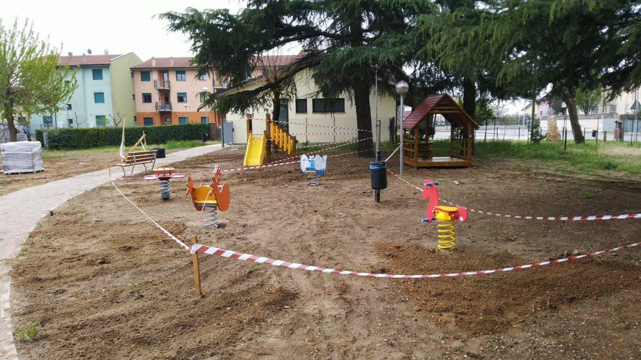 Parco Michelangelo a Prova di San Bonifacio lavori quasi terminati