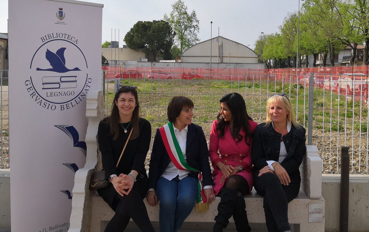 Pink Bench inaugurata la prima a Legnago