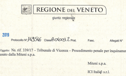 Pfas la Regione Veneto scrive alla società che acquisirà gli stabilimenti Miteni