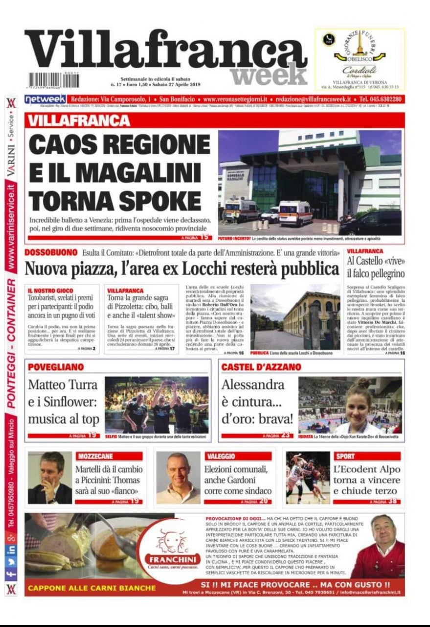 La prima pagina di VillafrancaWeek