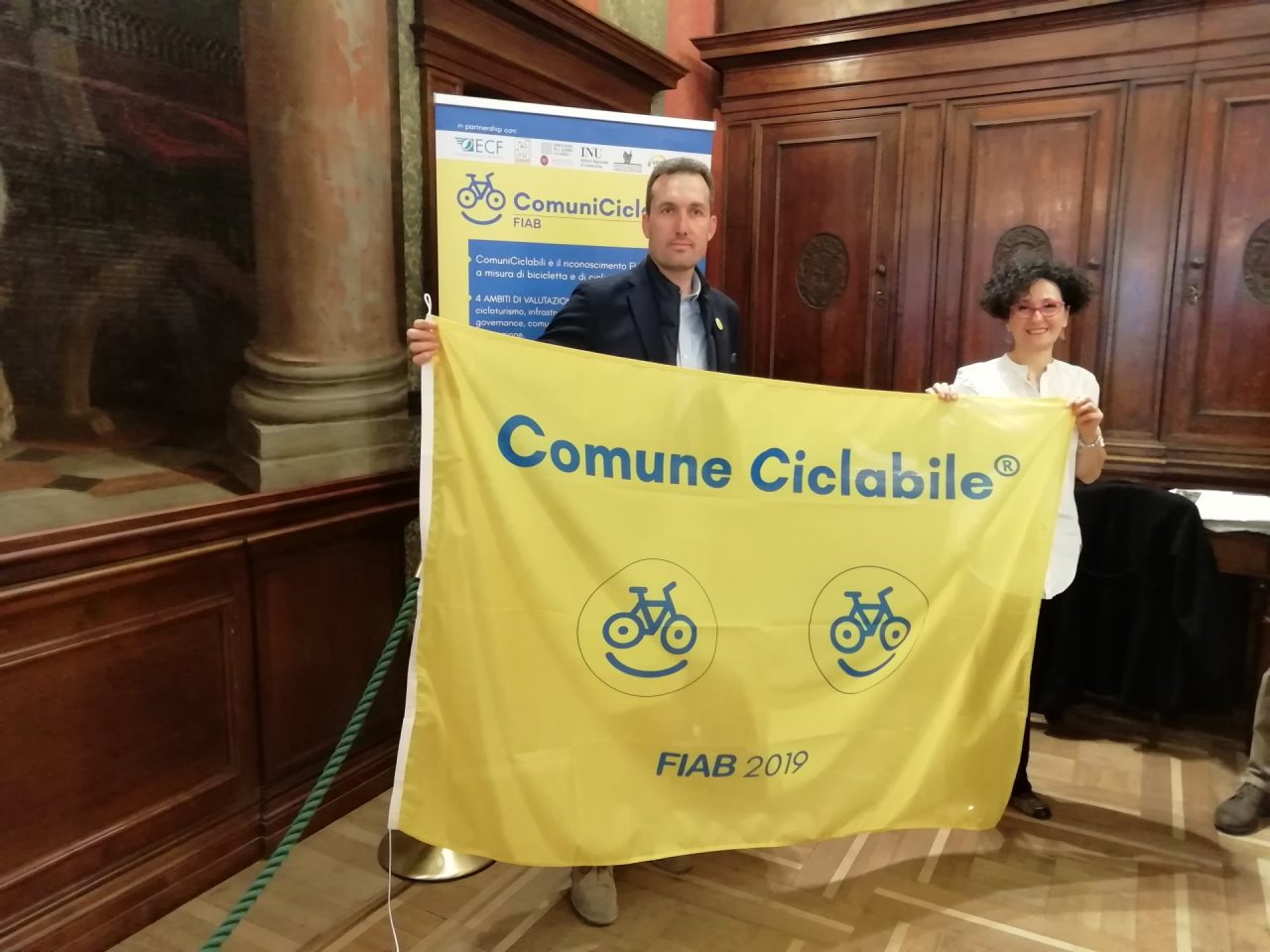 Verona città ciclabile ottiene la bandiera gialla Fiab