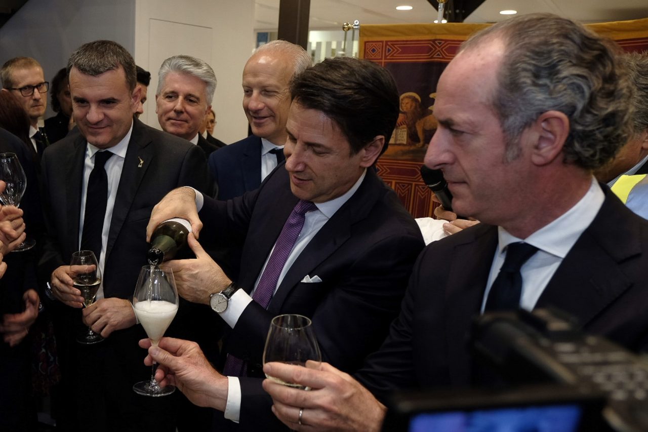Vinitaly la visita del presidente del Consiglio Giuseppe Conte