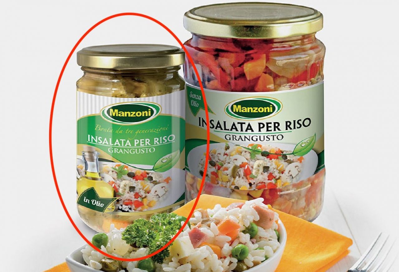 Possibili frammenti di vetro nei vasetti Carrefour richiama insalata per riso