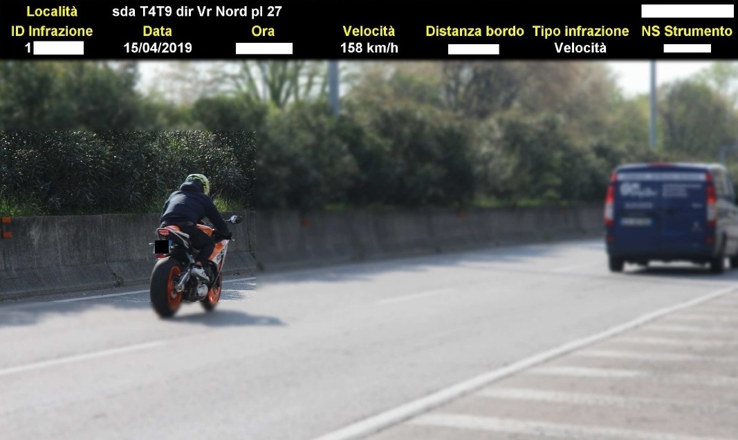 In Tangenziale a Verona come in Formula 1 ecco i record di velocità dei multati