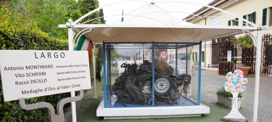 La vedova del caposcorta di Giovanni Falcone incontra gli allievi poliziotti a Peschiera