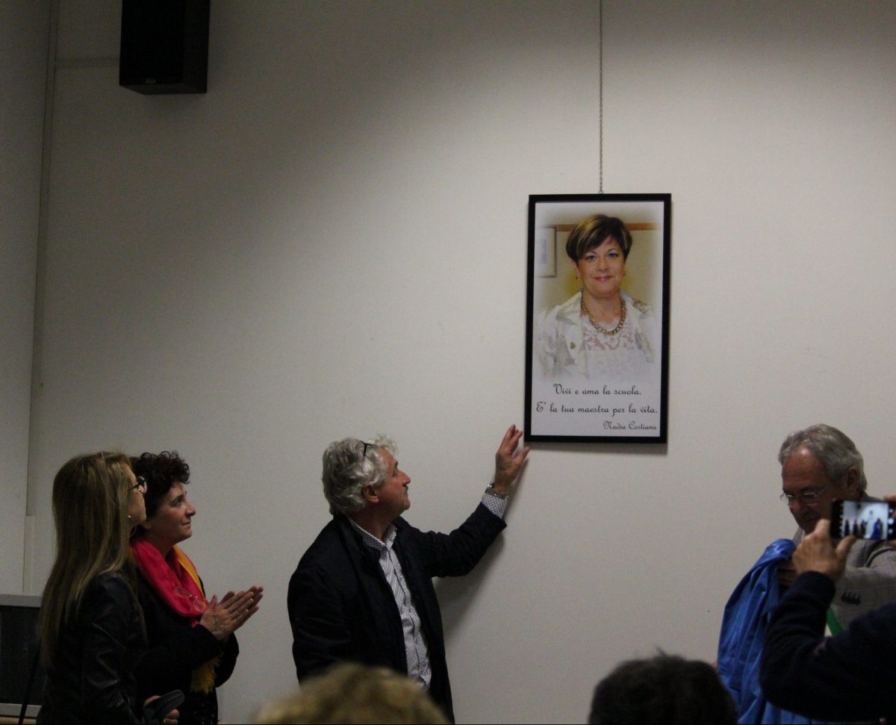 Nadia Cortiana dedicata a lei l’aula magna del Giorgi