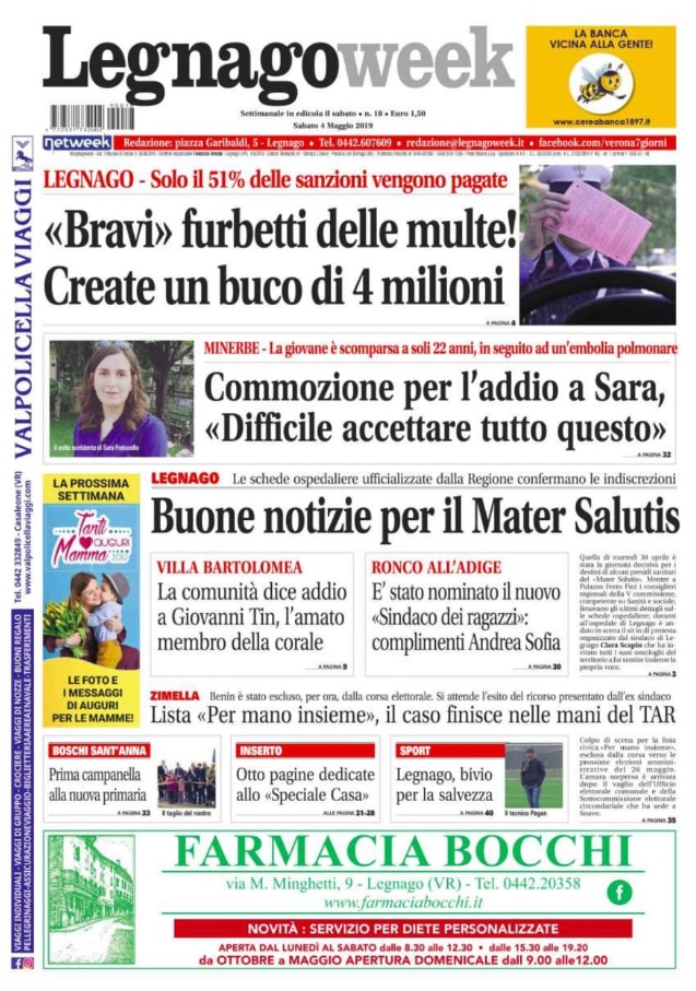 Ecco a voi la prima pagina LegnagoWeek