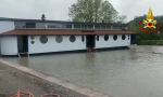 Maltempo Verona recuperato il ristorante galleggiante a Peschiera del Garda