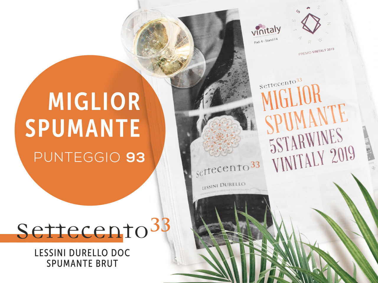 Per Vinitaly “5StarWines” il Miglior Spumante è Settecento33