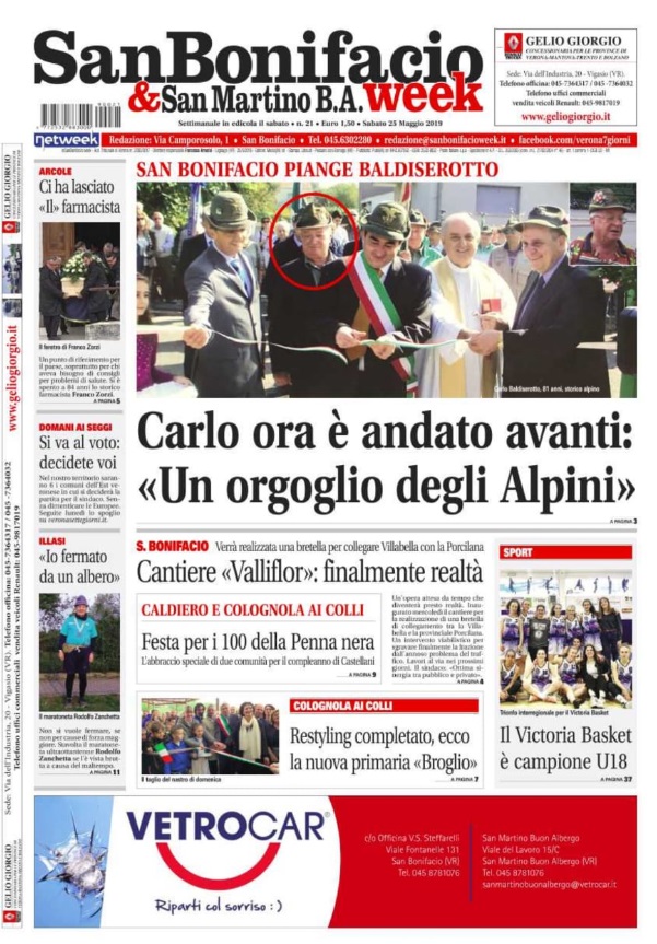 San Bonifacio e San Martino Buon Albergo Week è in edicola