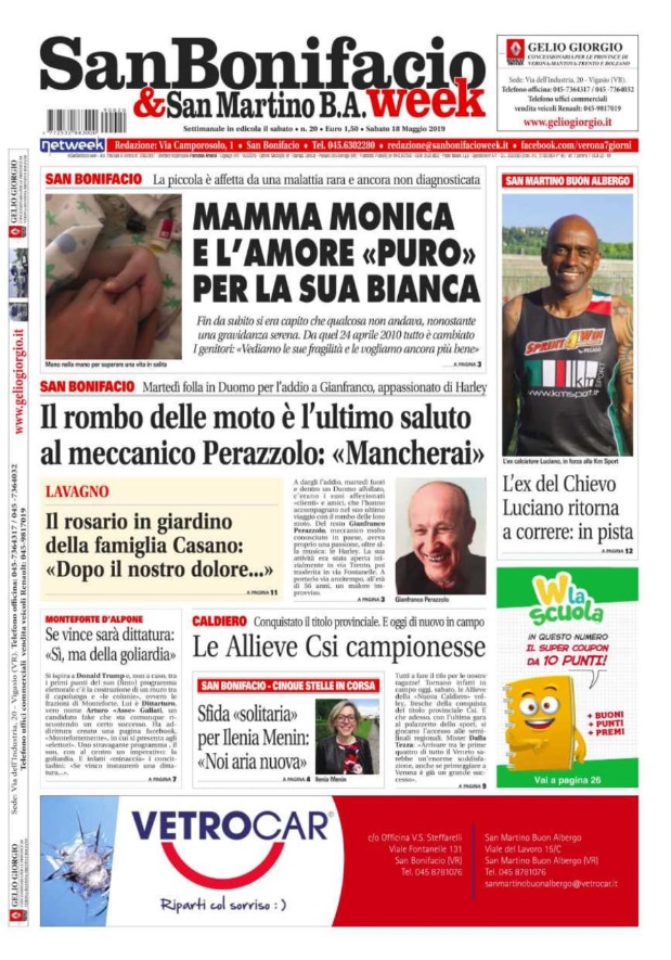 San Bonifacio e San Martino Buon Albergo Week è in edicola