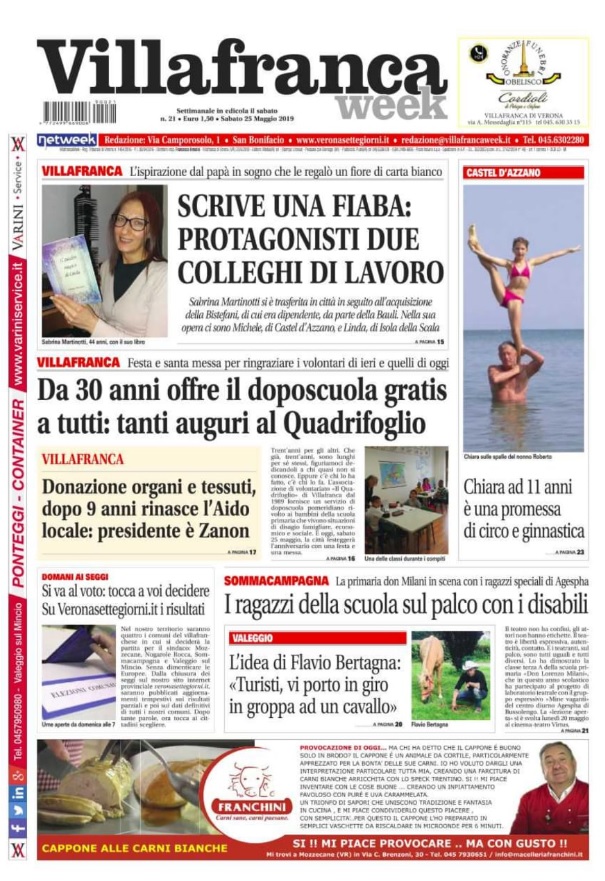 La prima pagina di VillafrancaWeek