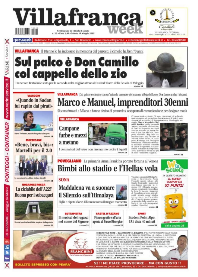 La prima pagina di VillafrancaWeek