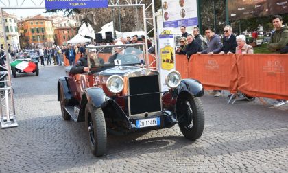 Le auto storiche a Verona per sostenere Telethon