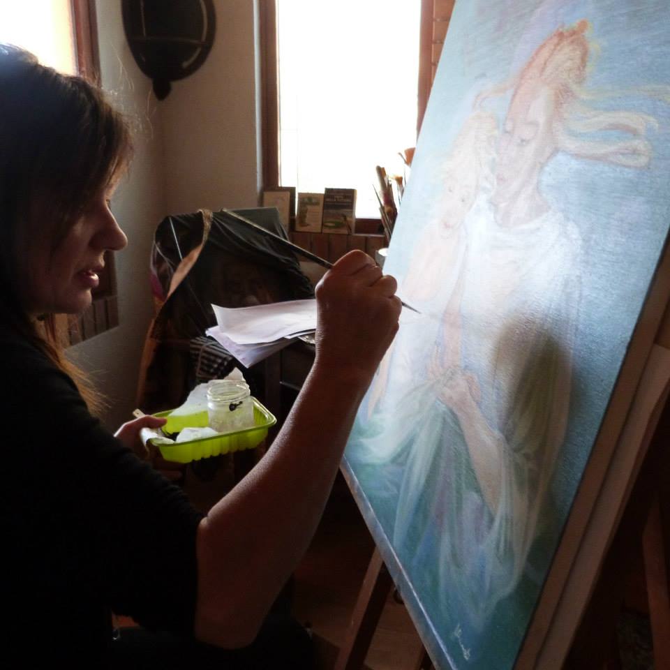 Antonella Burato in mostra a Verona
