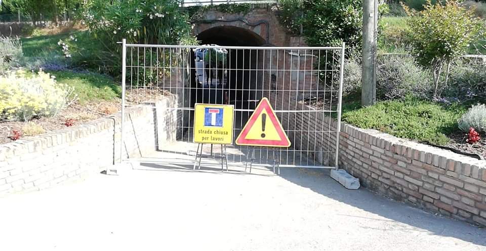 Lavori di messa in sicurezza accesso al Parco Valle del Menago