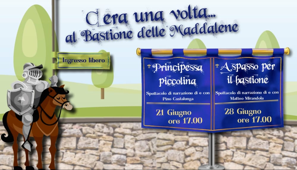 Racconti per bambini e famiglie al bastione delle Maddalene