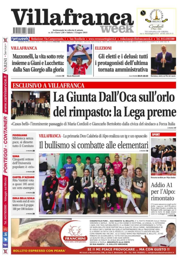 La prima pagina di VillafrancaWeek