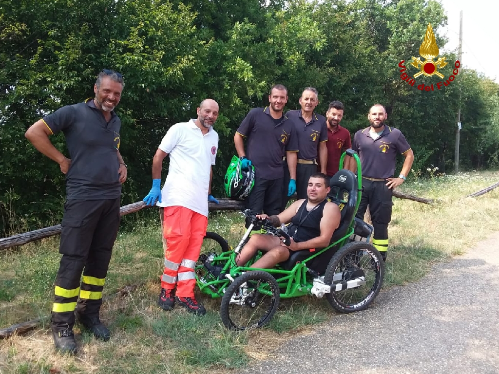 Escursionista disabile cade sulle colline della Valpolicella