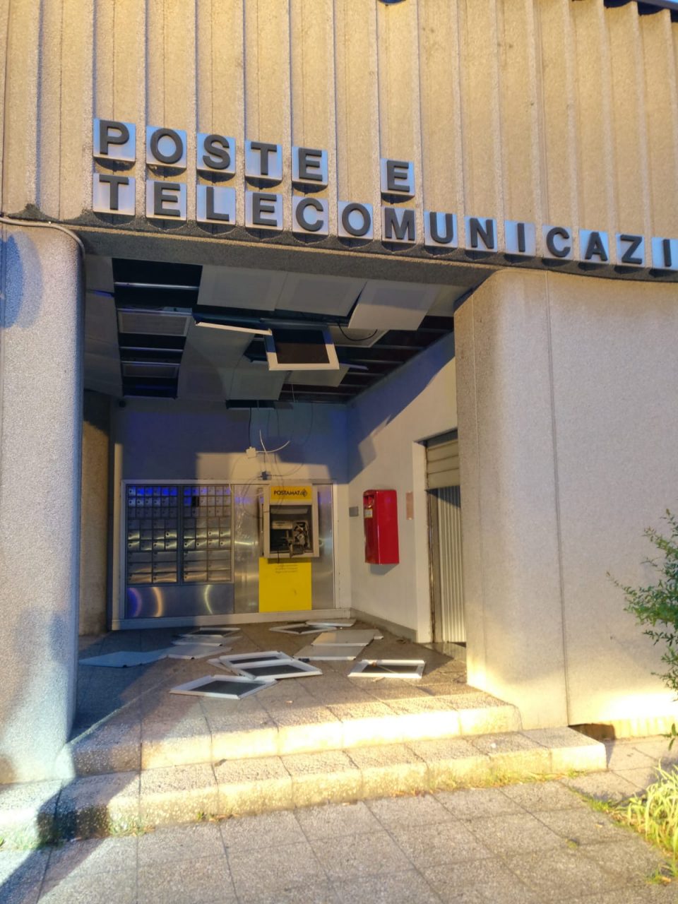 Tentativo di furto alle poste di Isola della Scala