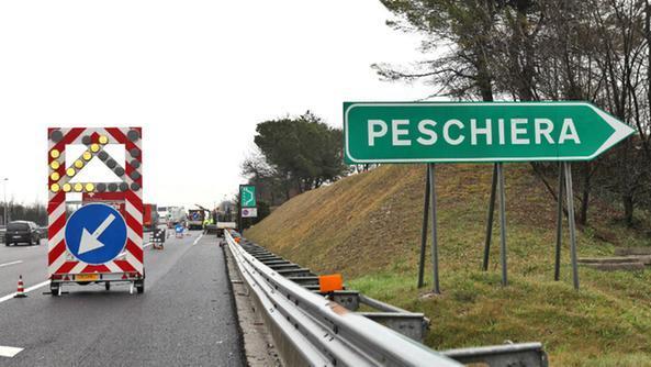 Chiusura del casello di Peschiera per lavori