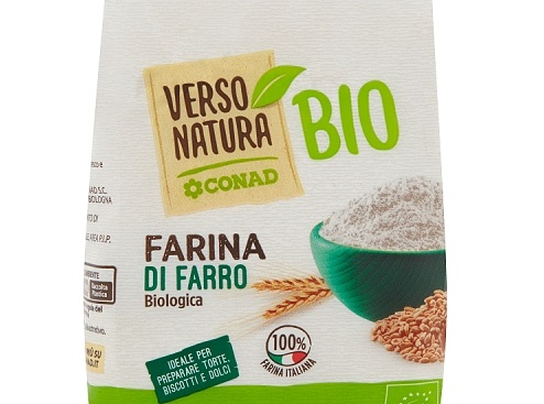 Farina di farro Conad richiamata per presenza di allergene soia