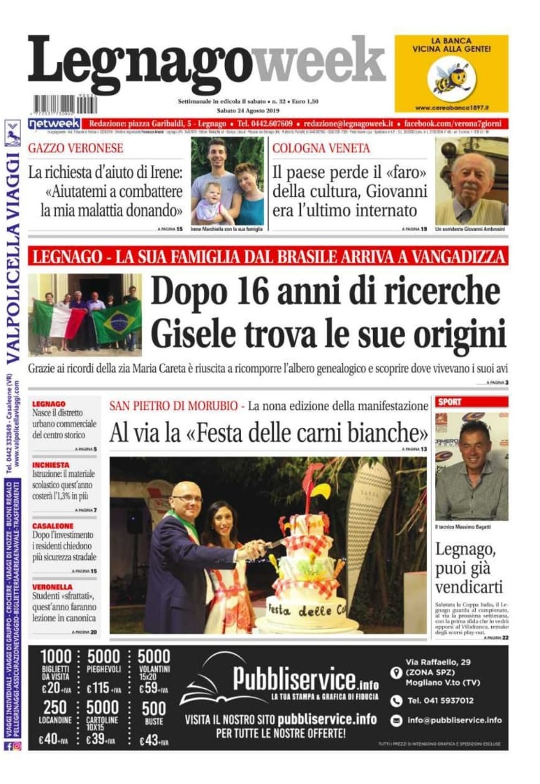 La prima pagina di LegnagoWeek