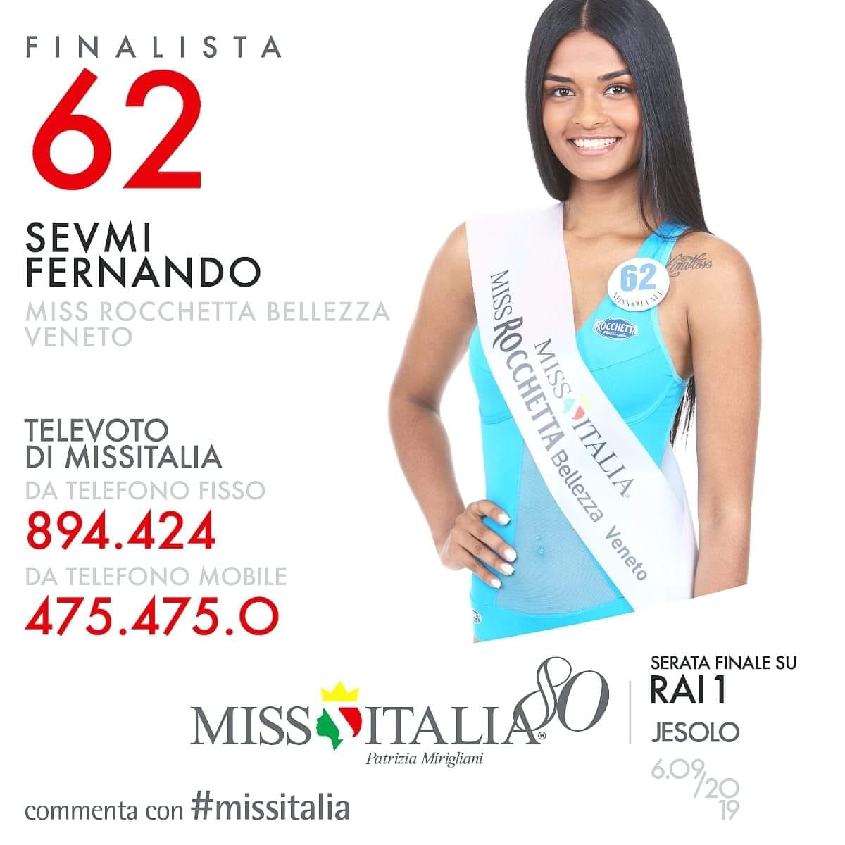 Insultata sul web per il colore della pelle, rivincita per Sevmi: terza a Miss Italia 2019