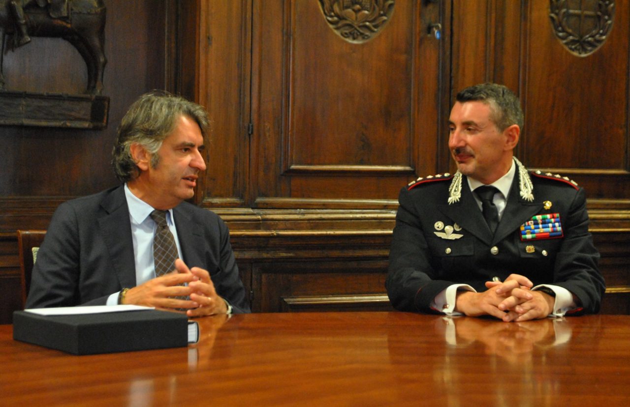 Il sindaco di Verona incontra il nuovo comandante dei carabinieri