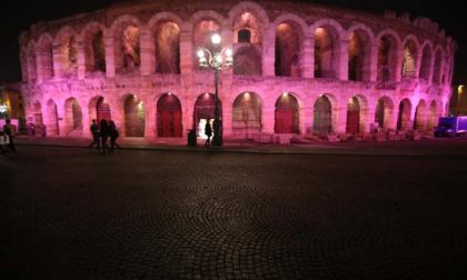 L'Arena di Verona tutta rosa per la prevenzione del tumore al seno