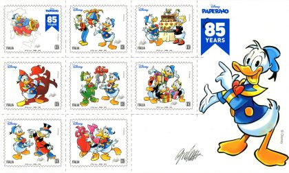 Paperino, arrivano i francobolli di Poste Italiane dedicate al fumetto Disney