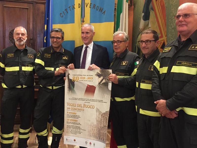 Il corpo dei vigili del fuoco festeggia 80 anni, le iniziative a Verona