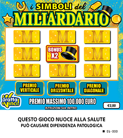 Vinti 100mila euro a Bussolengo con “I Simboli del Miliardario”