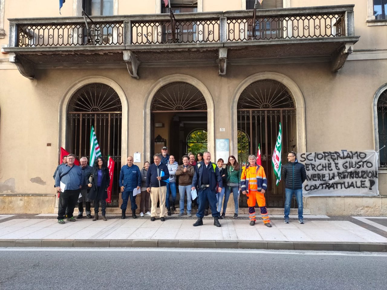 Dipendenti comunali in sciopero a Cerea