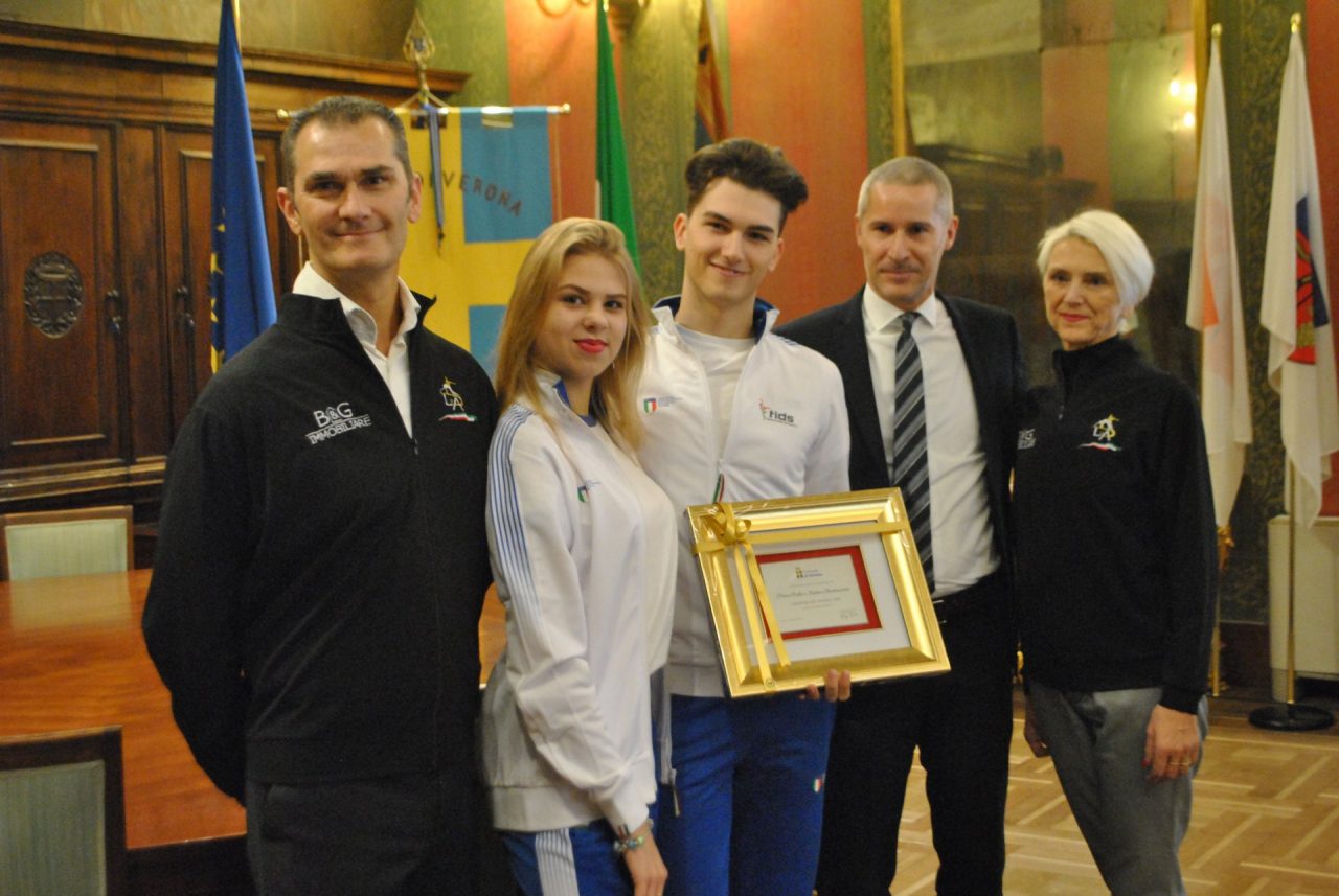 Premiata la coppia veronese campione del mondo di danza sportiva