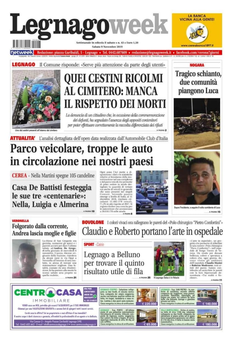 La prima pagina di LegnagoWeek