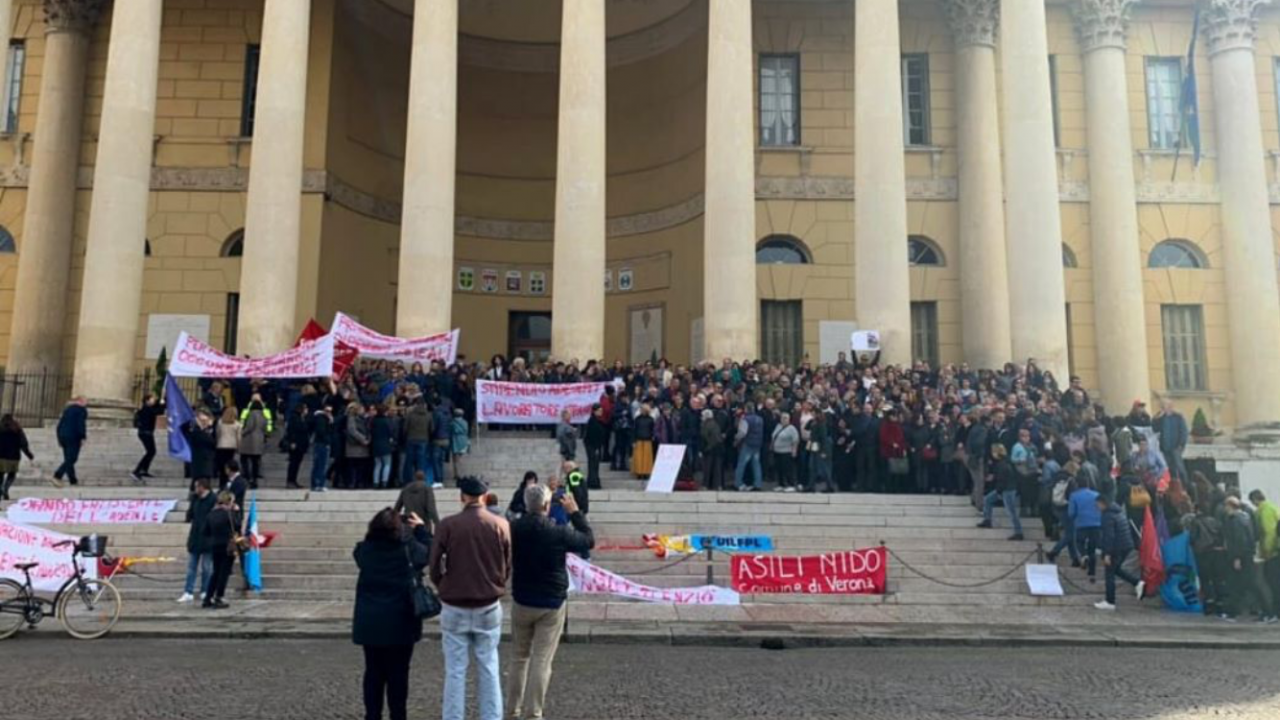 Presidio dipendenti comunali di Verona, Tosi esprime solidarietà