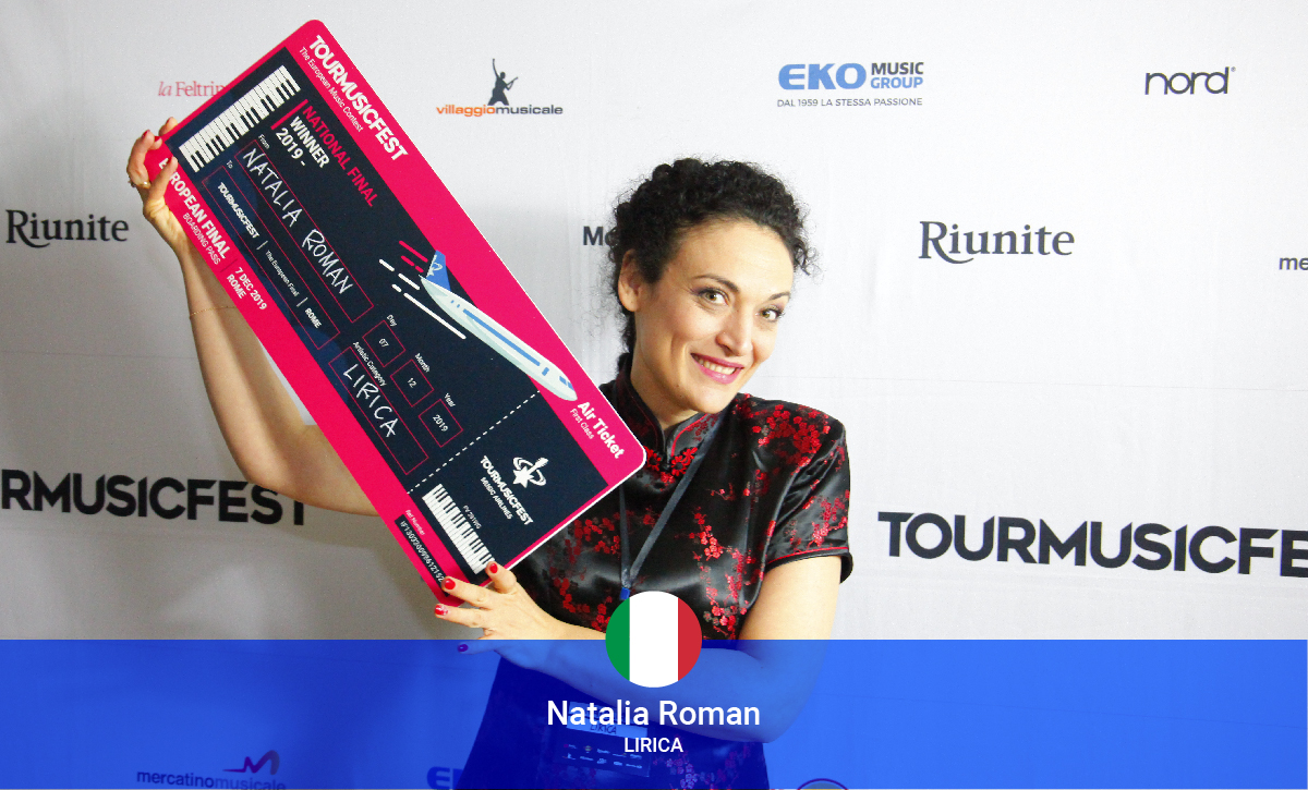 Natalia, artista veneta, vincitrice categoria “Lirici” del Tour Music Fest