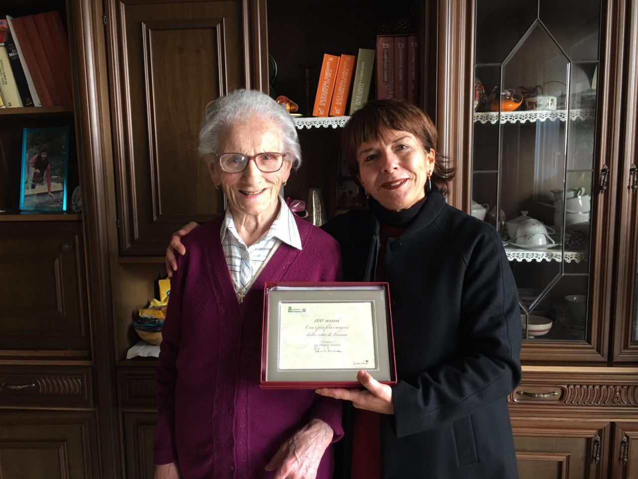 Nuova centenaria a Verona, festa per Rosina Rizzo