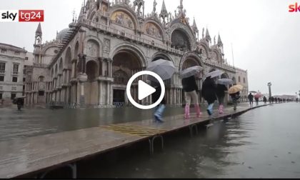 Acqua alta anche oggi a Venezia VIDEO