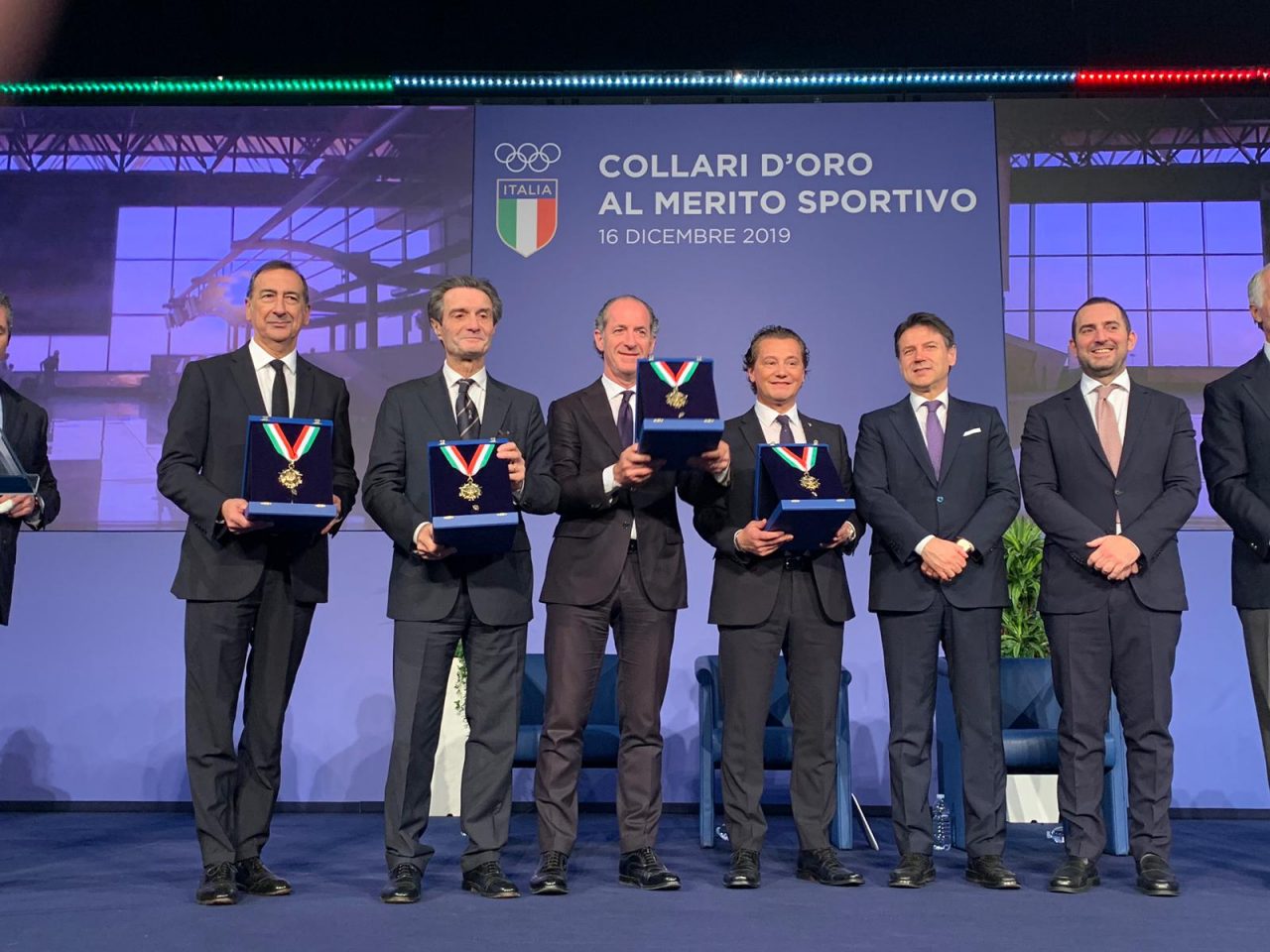 Luca Zaia riceve il Collare d’Oro del CONI