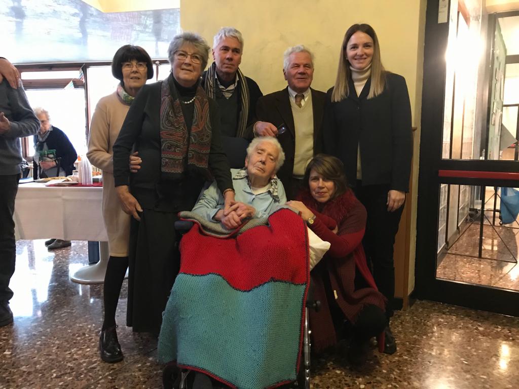 Paola Gozzi, cugina del sindaco Renato Gozzi compie 100 anni