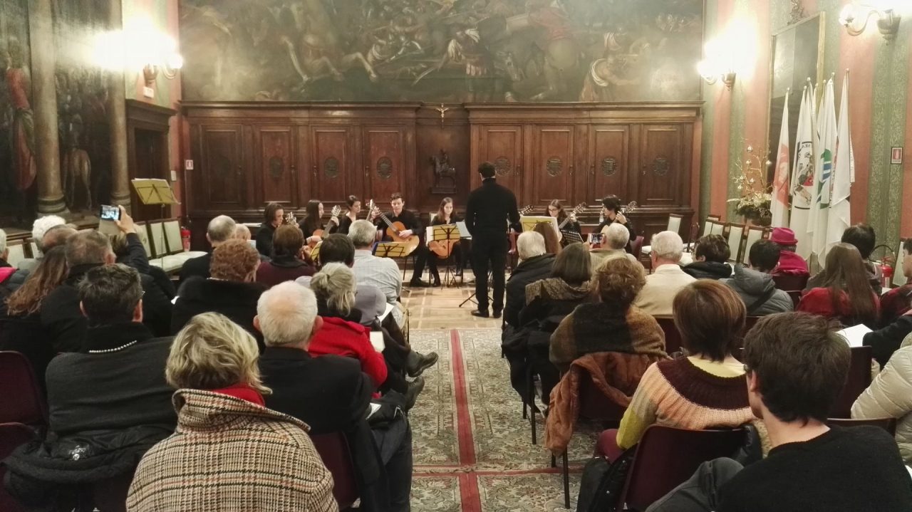 Sala Arazzi ha ospitato il concerto di Natale degli studenti del liceo musicale