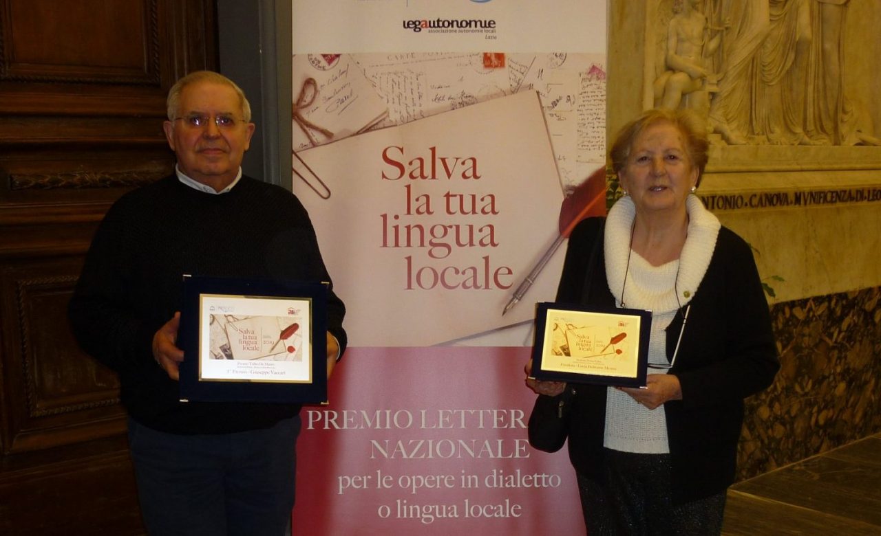 “Salva la tua lingua locale”, premiati Lucia Beltrame Menini e Giuseppe Vaccari