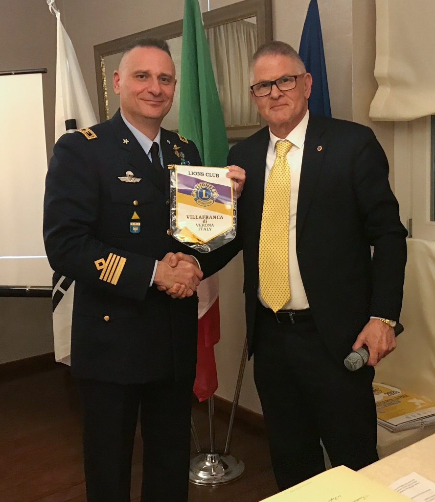 Il Comandante del 3° Stormo ospite del Lions Villafranca di Verona