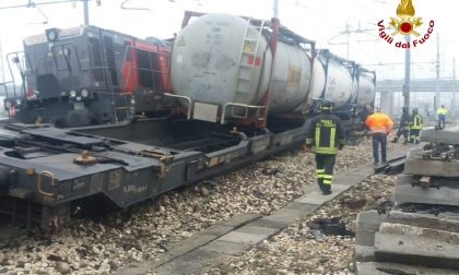 Collisione tra due treni merci al quadrante Europa