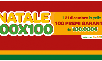 “Natale 100x100” di SuperEnalotto SuperStar ha assegnato 100 premi da 100 mila euro, ecco a chi