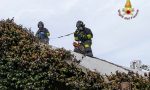 Camino incendia il tetto di una carrozzeria a San Giovanni Lupatoto VIDEO
