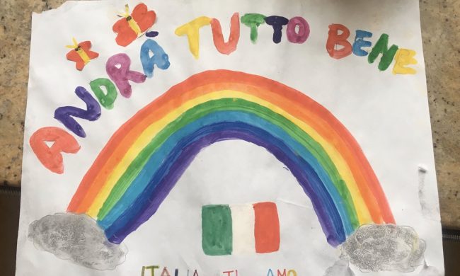 “Andrà tutto bene”, il messaggio del bambino portato dal vento è arrivato a destinazione